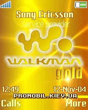 Тема Walkman Gold для SE 176x220