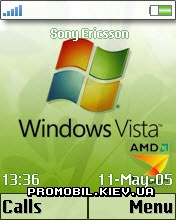 Тема AMD Vista для Sony Ericsson