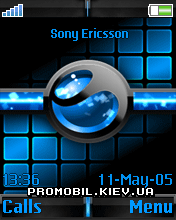 Тема для Sony Ericsson 176x220 - Blue Krystail