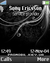 Тема для Sony Ericsson 176x220 - Black vector