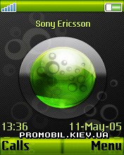 Тема для Sony Ericsson 176x220 - Bubbles Lime