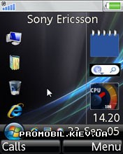 Тема для Sony Ericsson 240x320 - Vista Windows