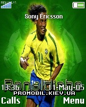 Тема для Sony Ericsson 176x220 - Brazil Ronaldinho