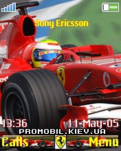 Тема для Sony Ericsson 176x220 - F1 Ferrari