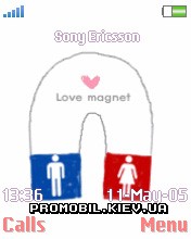 Тема для Sony Ericsson 176x220 - Love Magnet
