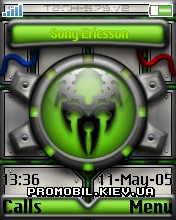 Тема для Sony Ericsson 176x220 - Tech-Green