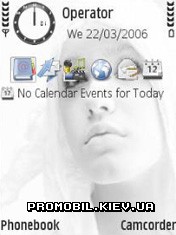 Тема для Symbian 9 - White Girl v3