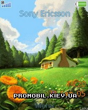 Тема для Sony Ericsson 240x320 - Landscape With Frog