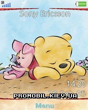 Тема для Sony Ericsson 240x320 - Winnie Pooh