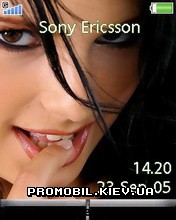 Тема для Sony Ericsson 240x320 - Beauty Smile