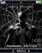 Тема для Sony Ericsson 240x320 - Spiderman Black