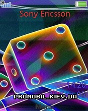 Тема для Sony Ericsson 240x320 - Neon Dice