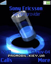 Тема для Sony Ericsson 176x220 - Neon Battery