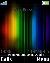 Тема для Sony Ericsson 176x220 - Digital Rainbow