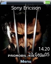 Тема для Sony Ericsson 240x320 - Wolverine