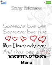 Тема для Sony Ericsson 240x320 - Someone Love