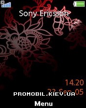 Тема для Sony Ericsson 240x320 - Red Flash Menu