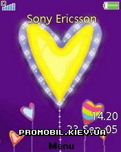 Тема для Sony Ericsson 240x320 - Cool Hearts