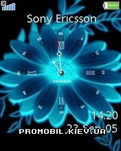 Тема для Sony Ericsson 240x320 - Neon Flower