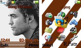 Тема для Sony Ericsson 128x160 - Robert Pattinson