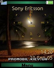 Тема для Sony Ericsson 240x320 - Beach At Night Time