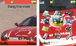 Тема для Sony Ericsson 128x160 - Red Ferrari