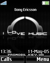 Тема для Sony Ericsson 176x220 - I Love Music