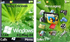 Тема для Sony Ericsson 128x160 - Vista Animated