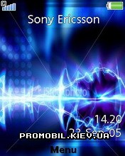 Тема для Sony Ericsson 240x320 - Volt blue