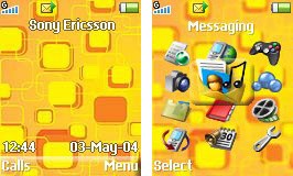 Тема для Sony Ericsson 128x160 - Yellow