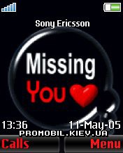 Тема для Sony Ericsson 176x220 - Missing You