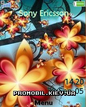 Тема для Sony Ericsson 240x320 - Flower paower