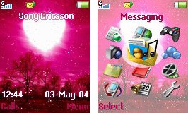 Тема для Sony Ericsson 128x160 - Love Sky