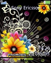 Тема для Sony Ericsson 240x320 - Flower In Colours
