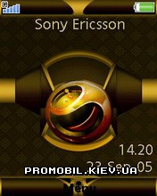Тема для Sony Ericsson 240x320 - Golden Sony Ericsson