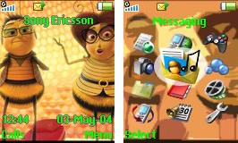 Тема для Sony Ericsson 128x160 - Bee Movie Parents