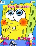Тема для Sony Ericsson 128x160 - Sponge Bob Blush