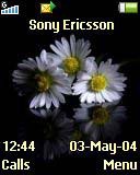 Тема для Sony Ericsson 128x160 - White Flowers