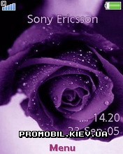 Тема для Sony Ericsson 240x320 - Purple Love
