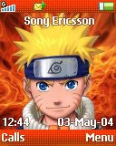 Тема для Sony Ericsson 128x160 - Naruto - Orange
