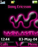 Тема для Sony Ericsson 128x160 - Walkman Pink