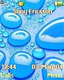 Тема для Sony Ericsson 128x160 - Water And Drops
