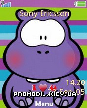Тема для Sony Ericsson 240x320 - Purple Wippo