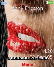 Тема для Sony Ericsson 240x320 - Red Lips