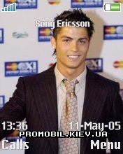 Тема для Sony Ericsson 176x220 - Cristiano Ronaldo