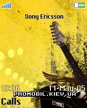 Тема для Sony Ericsson 240x320 - Guitar