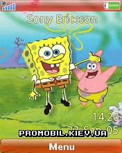 Тема для Sony Ericsson 240x320 - Sponge Bob