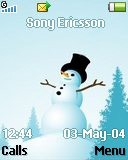 Тема для Sony Ericsson 128x160 - Snowman