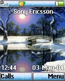 Тема для Sony Ericsson 128x160 - Winter Lake