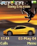 Тема для Sony Ericsson 128x160 - Ferrari Animated